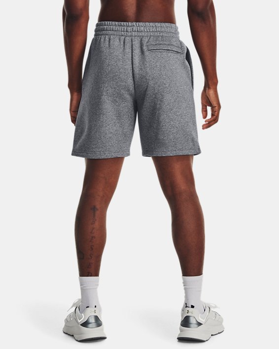 Men's UA Essential Fleece Shorts, Gray, pdpMainDesktop image number 1